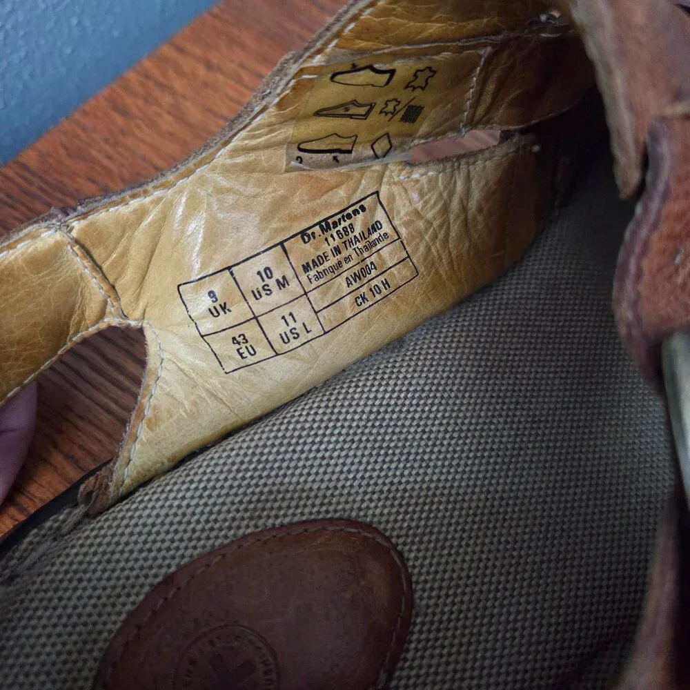 Dr. Martens Brown Leather Fisherman Sandals